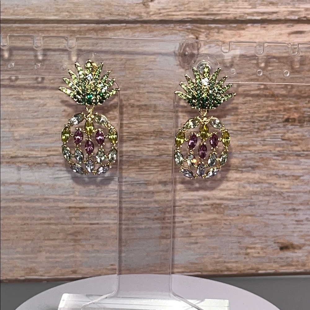 Pineapple Shaped Multicolor Earrings - image 2